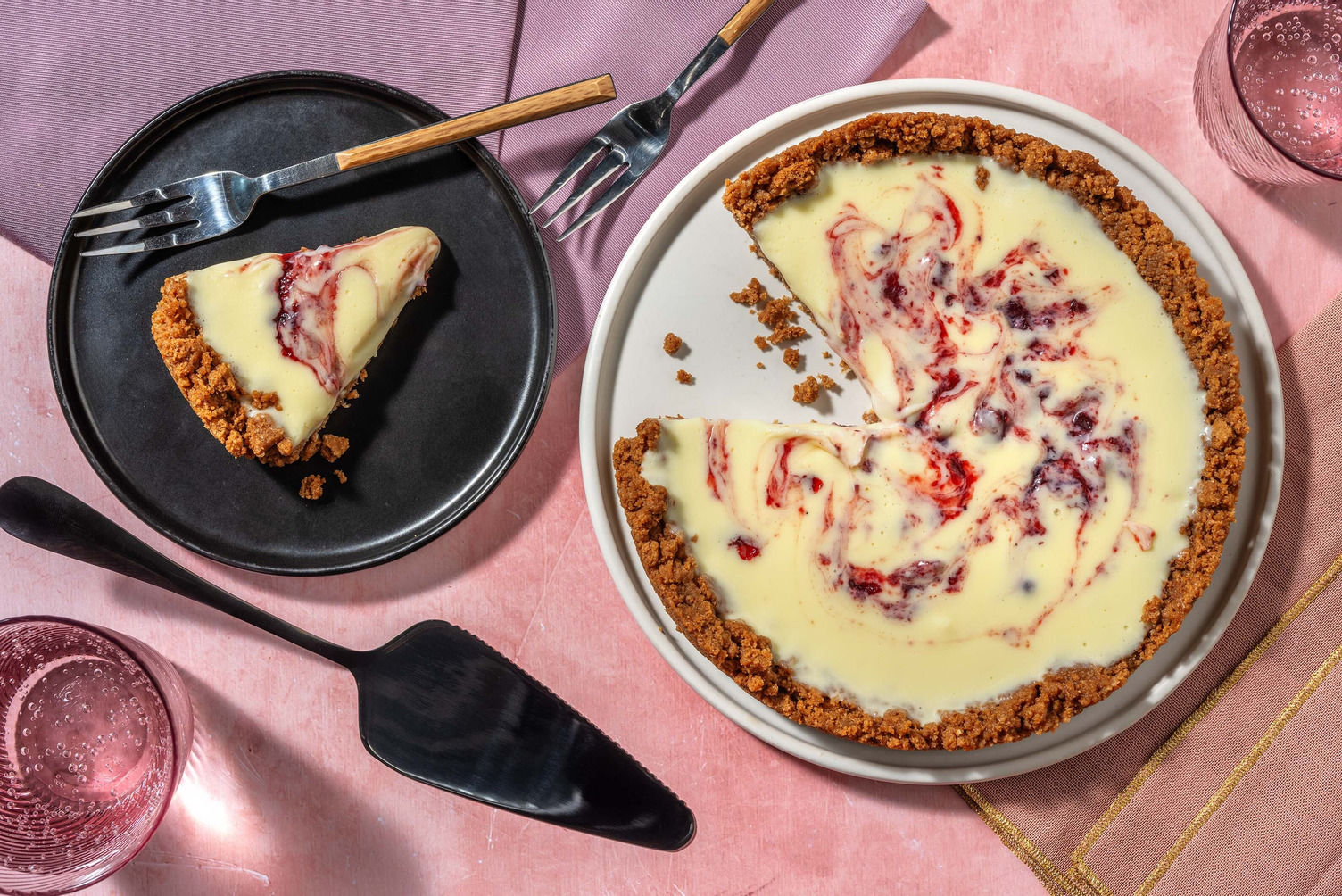 Swirled White ChocolateCranberry Tart Recipe HelloFresh