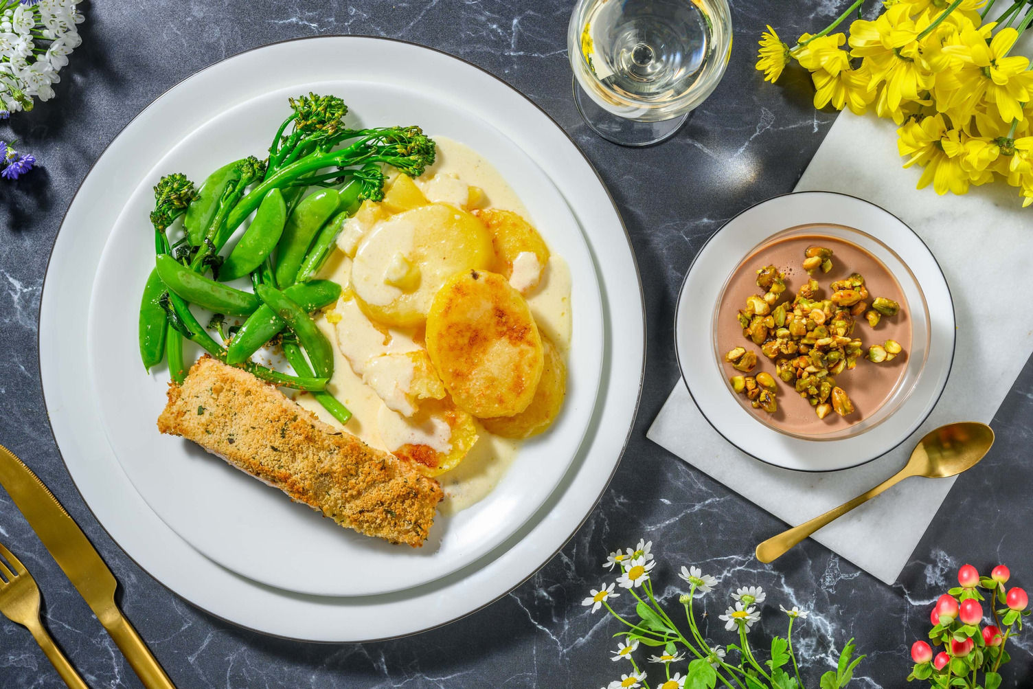 Herb Crusted Salmon Fillet and Cheesy Dauphinoise Recipe HelloFresh
