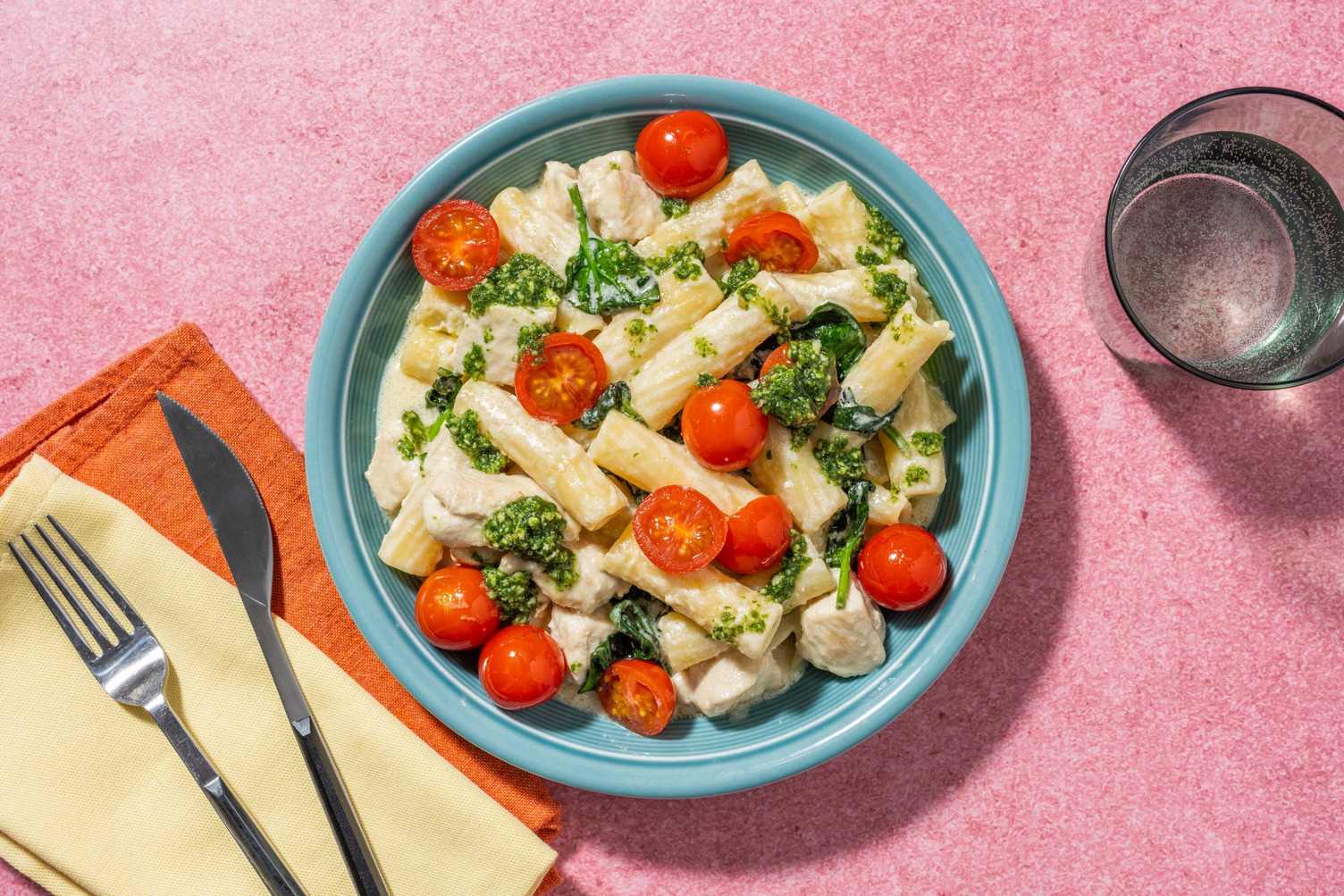 Creamy Chicken Pesto Pasta Recipe HelloFresh