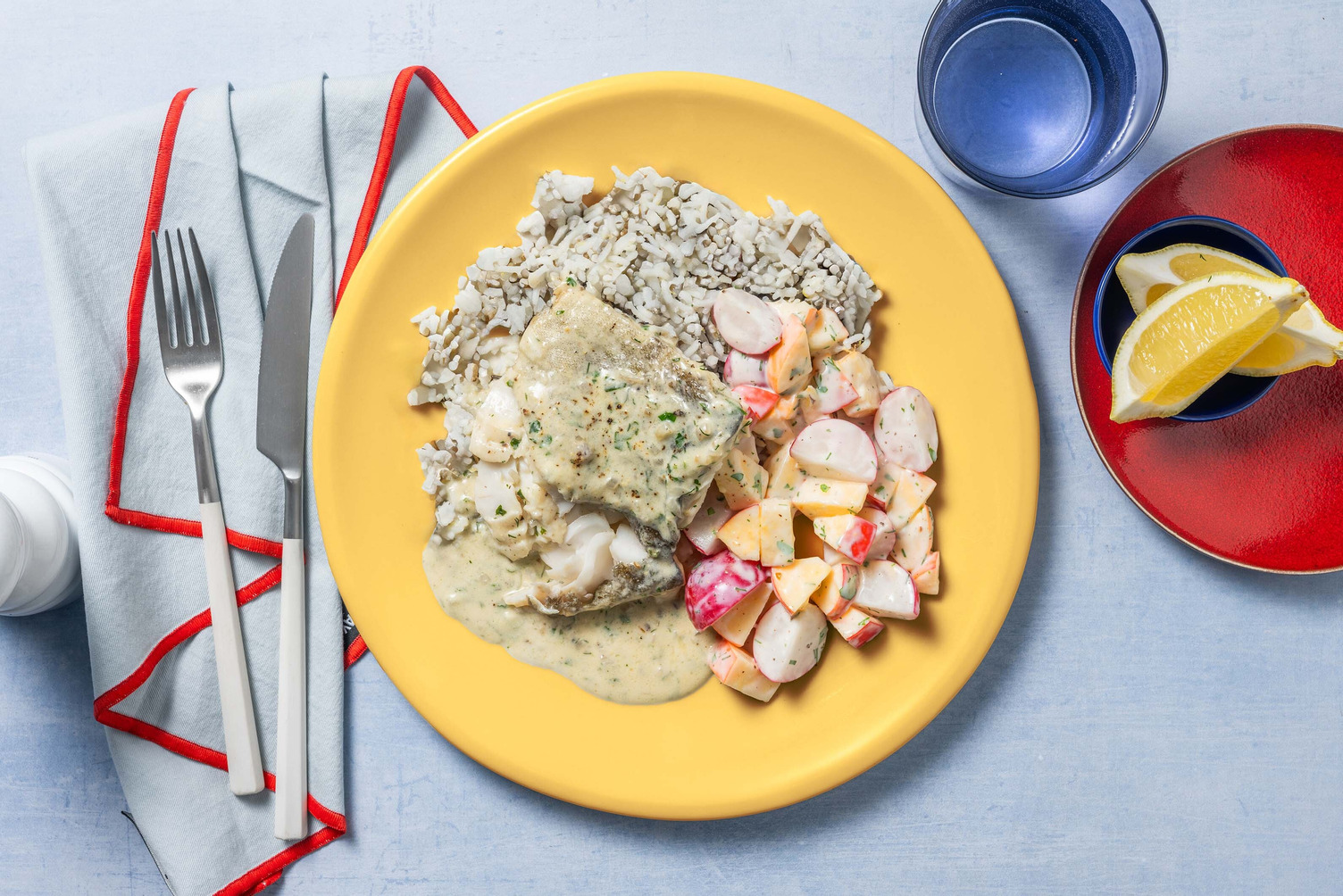 Fischfilet in Rahm-Senf-Sauce Rezept | HelloFresh