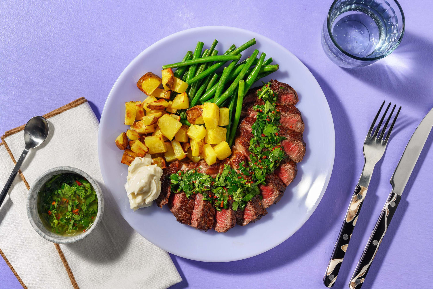 PanFried Lamb Steak and Chimichurri Recipe HelloFresh