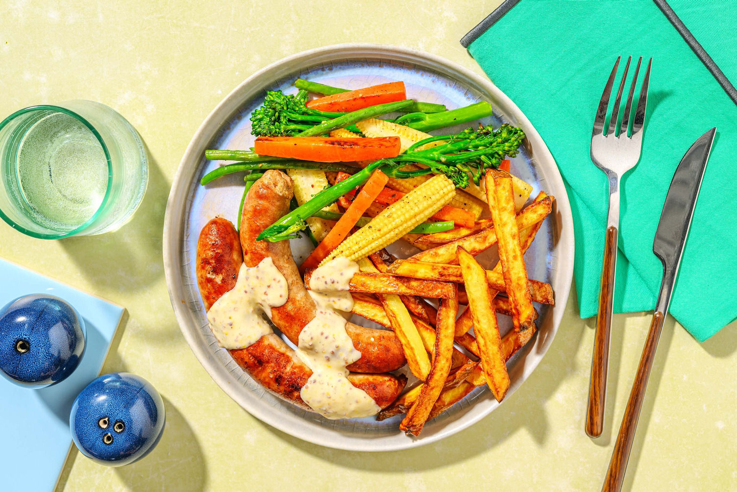 Honey Mustard Double Sausages in Creamy Sauce Recipe HelloFresh