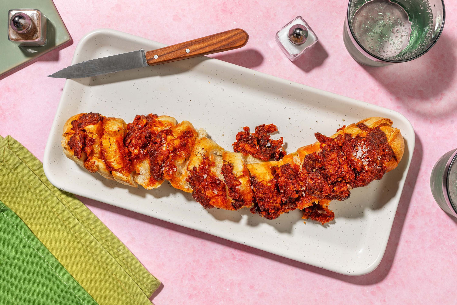 Double Cheese and Gouchujang Garlic Baguette Recipe HelloFresh