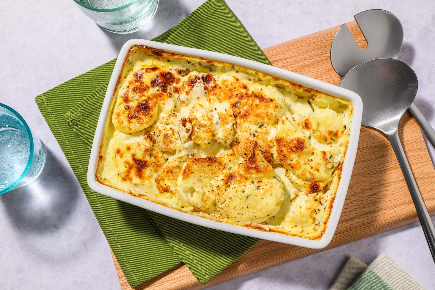 Double Cheese, Truffle & Rosemary Dauphinoise Recipe HelloFresh