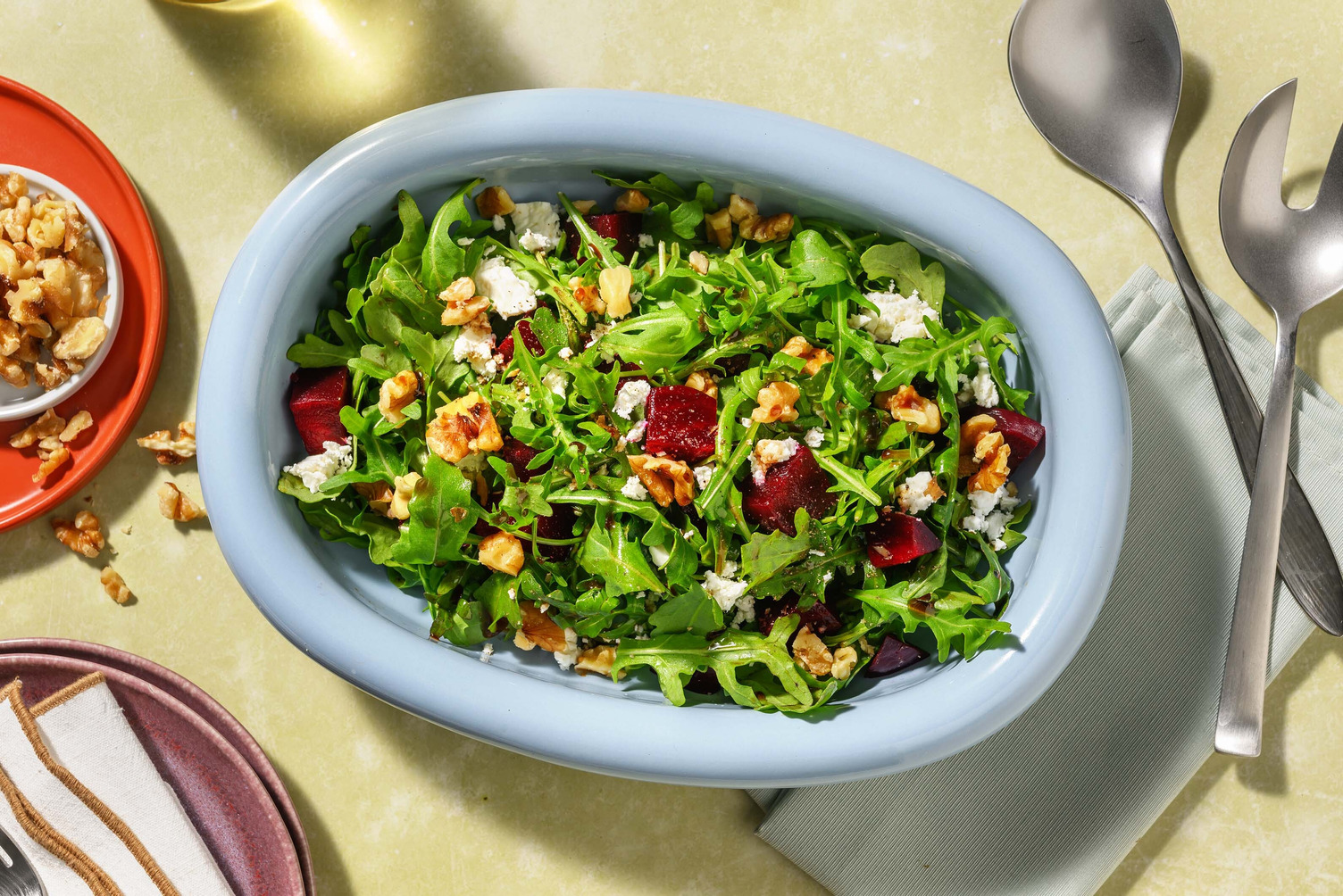 Beetroot, Greek Style Cheese & Walnut Side Salad Recipe | HelloFresh