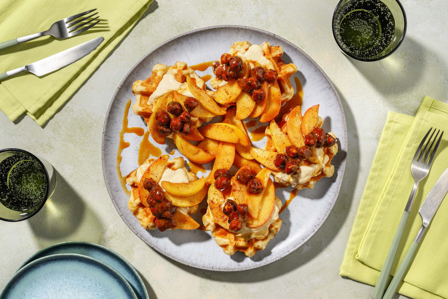 Toffee Apple Waffle Platter Recipe HelloFresh