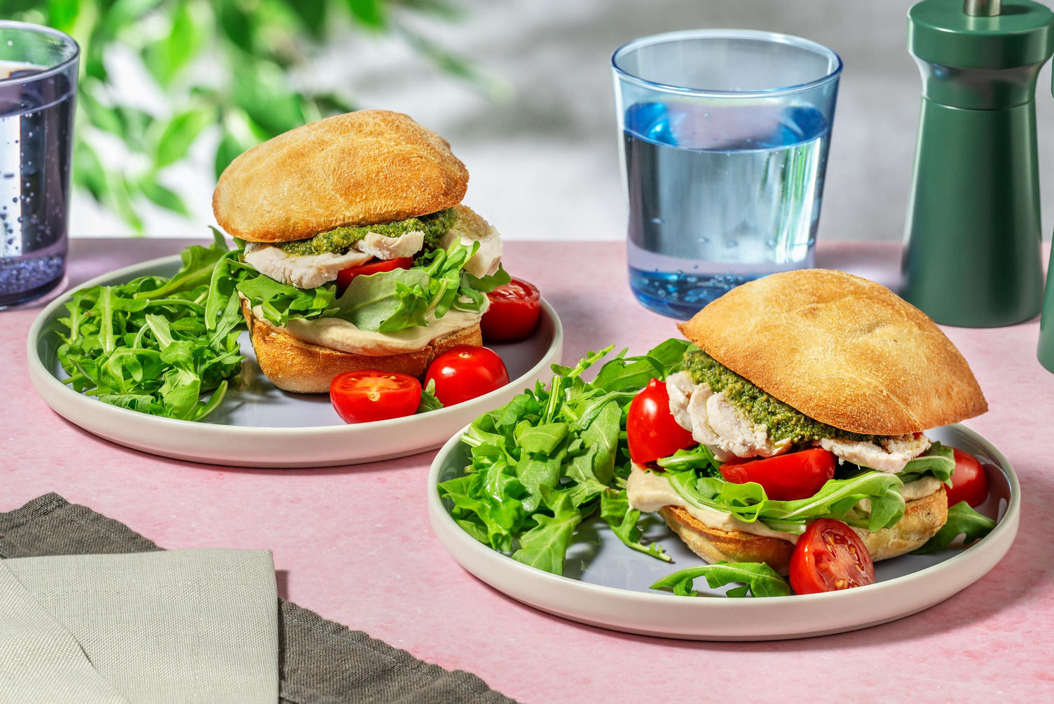 Chicken, Pesto & Houmous Ciabatta Lunch Bundle Recipe HelloFresh