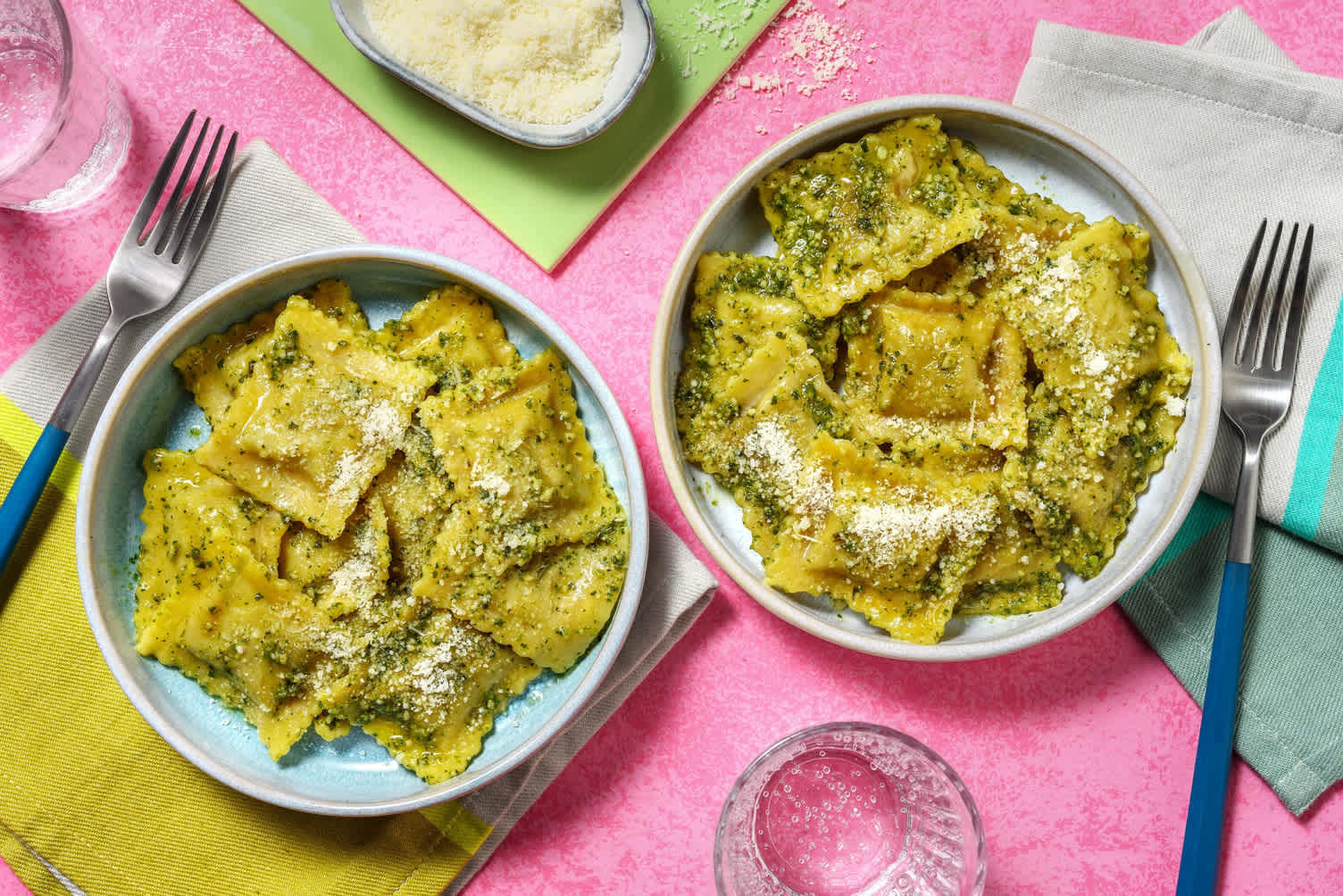 Pesto Pasta Bundle Spinach & Ricotta Ravioli Recipe HelloFresh