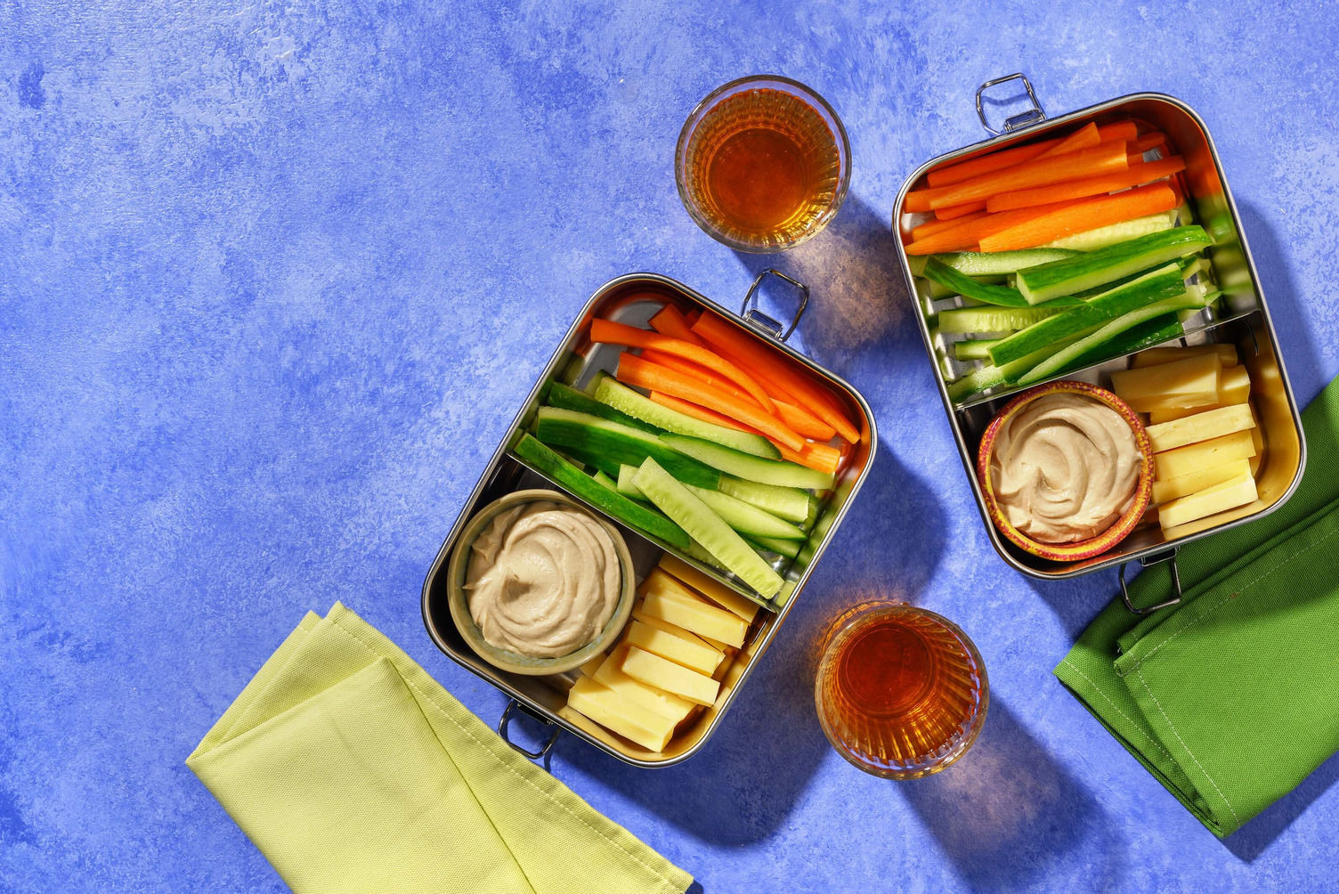Kids' Veg Lunchbox Fillers and Apple Juice Cartons Recipe HelloFresh