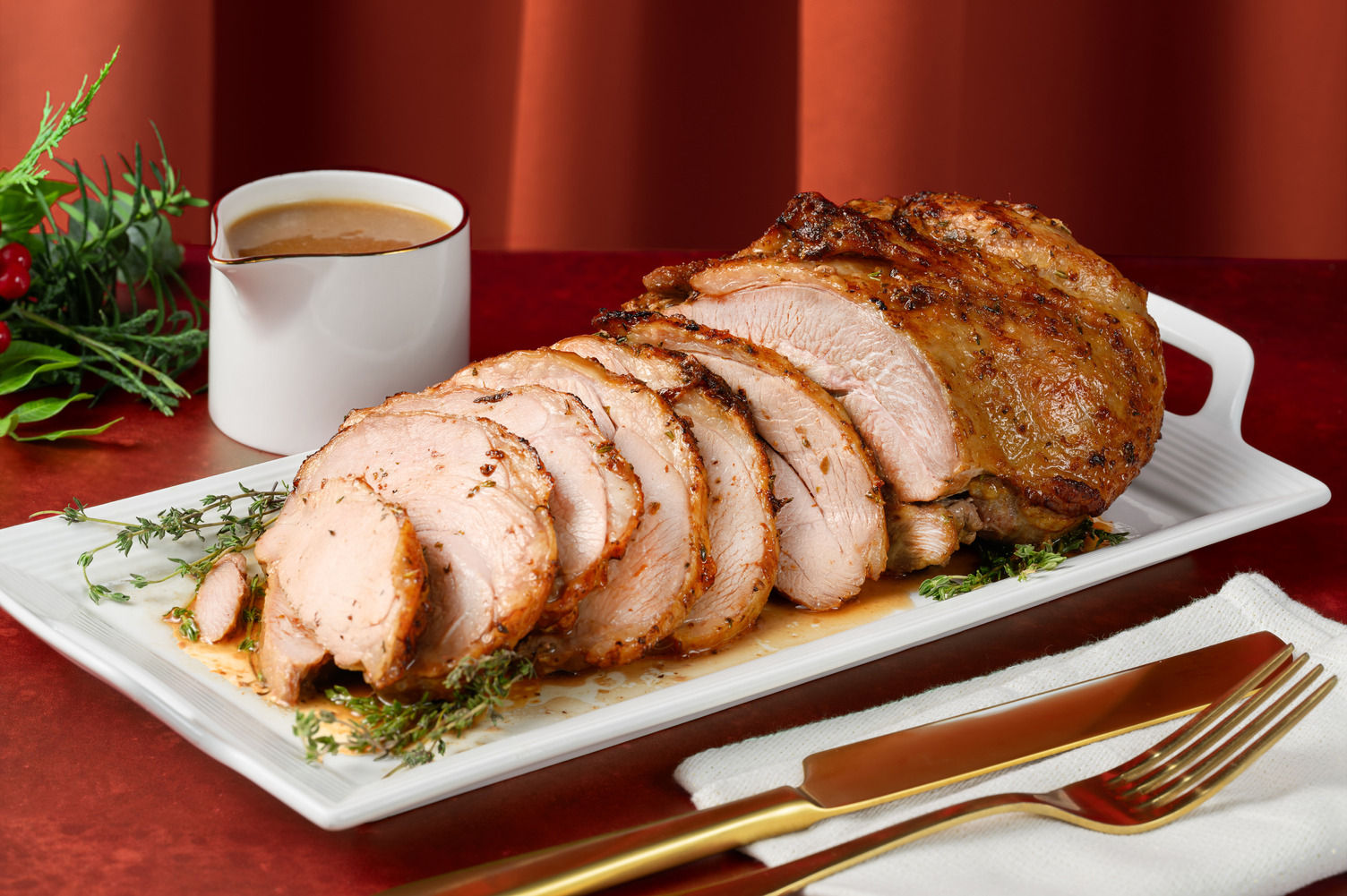 Roasted Rolled Turkey with Garlic and Thyme Recipe HelloFresh