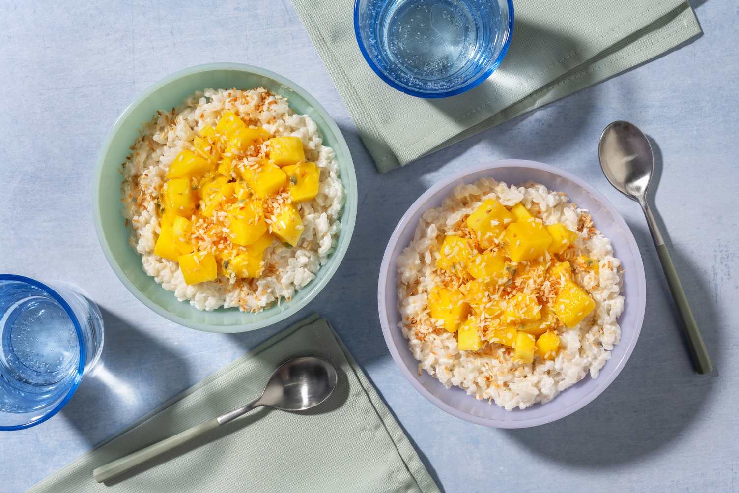 Kokosmilchreis mit Mango und Passionsfrucht Rezept | HelloFresh