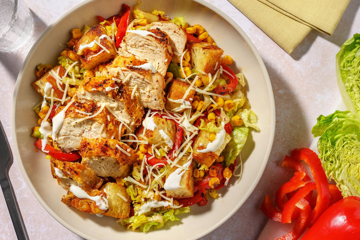 Mexican Style Chicken and Charred Veg Salad Recipe - HelloFresh