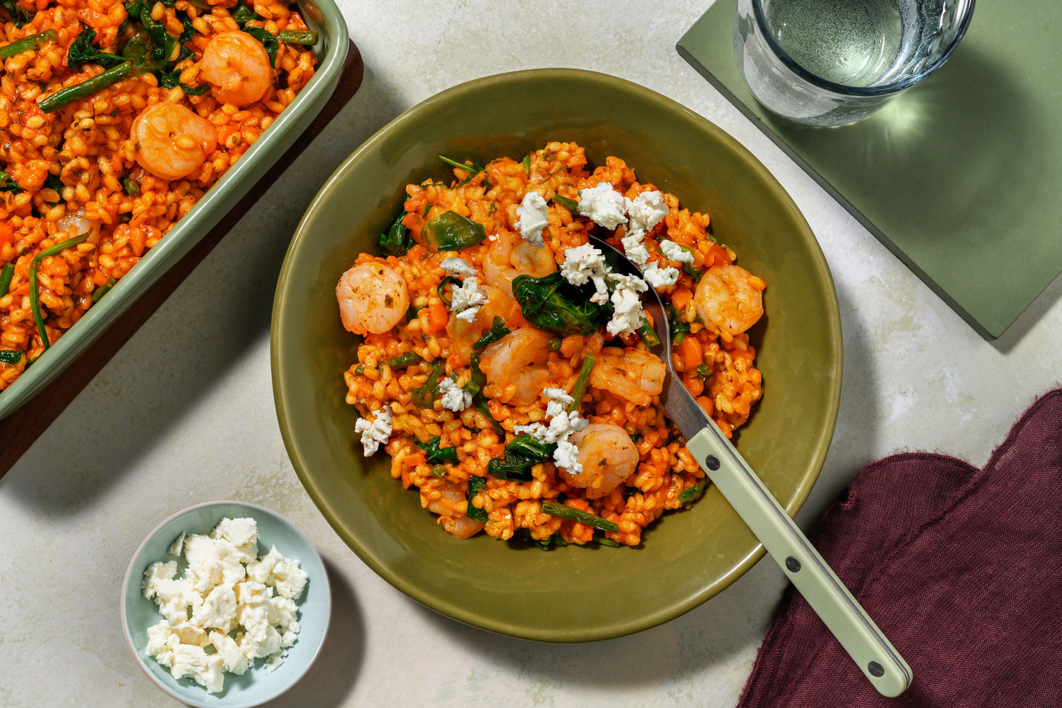 Herby Tomato, Prawn & Bacon Risotto Recipe | HelloFresh