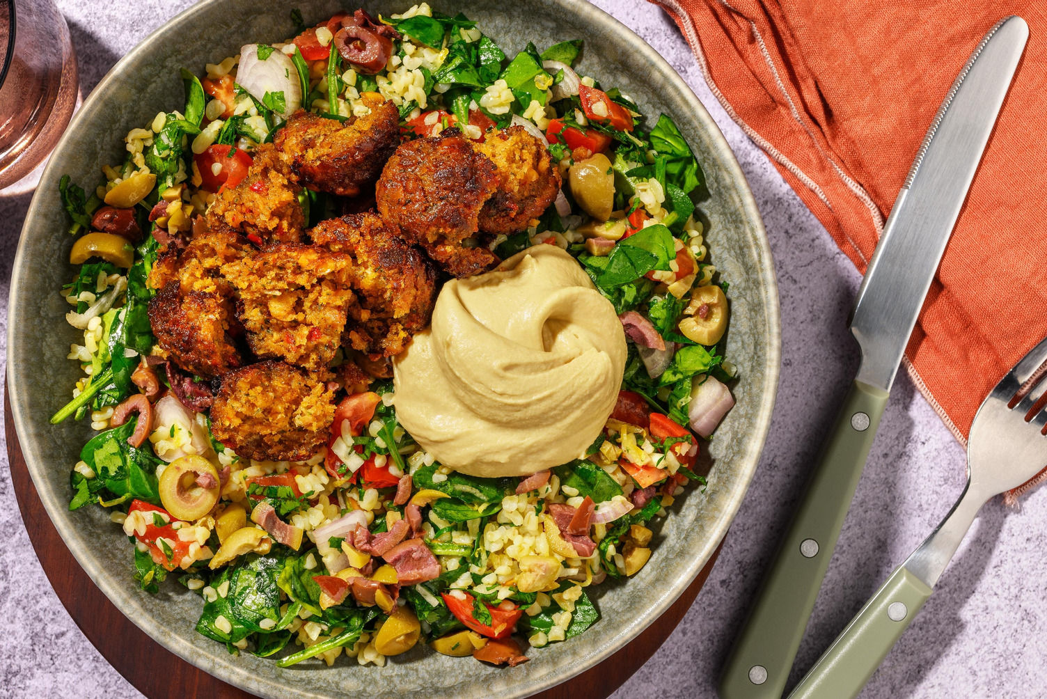 Mediterranean Falafel Bowls Recipe | HelloFresh