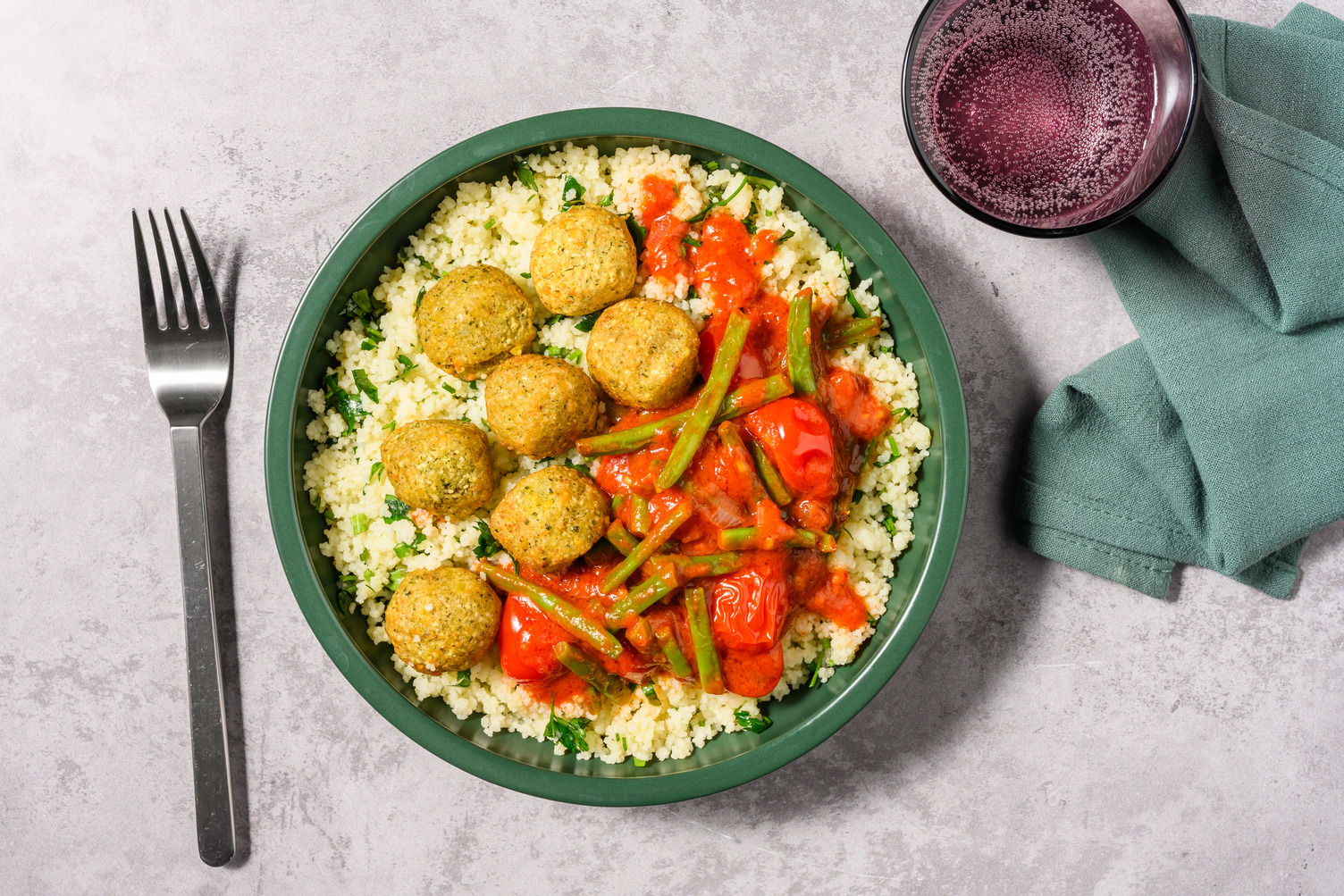 Harissa Spiced Double Falafel Recipe | HelloFresh