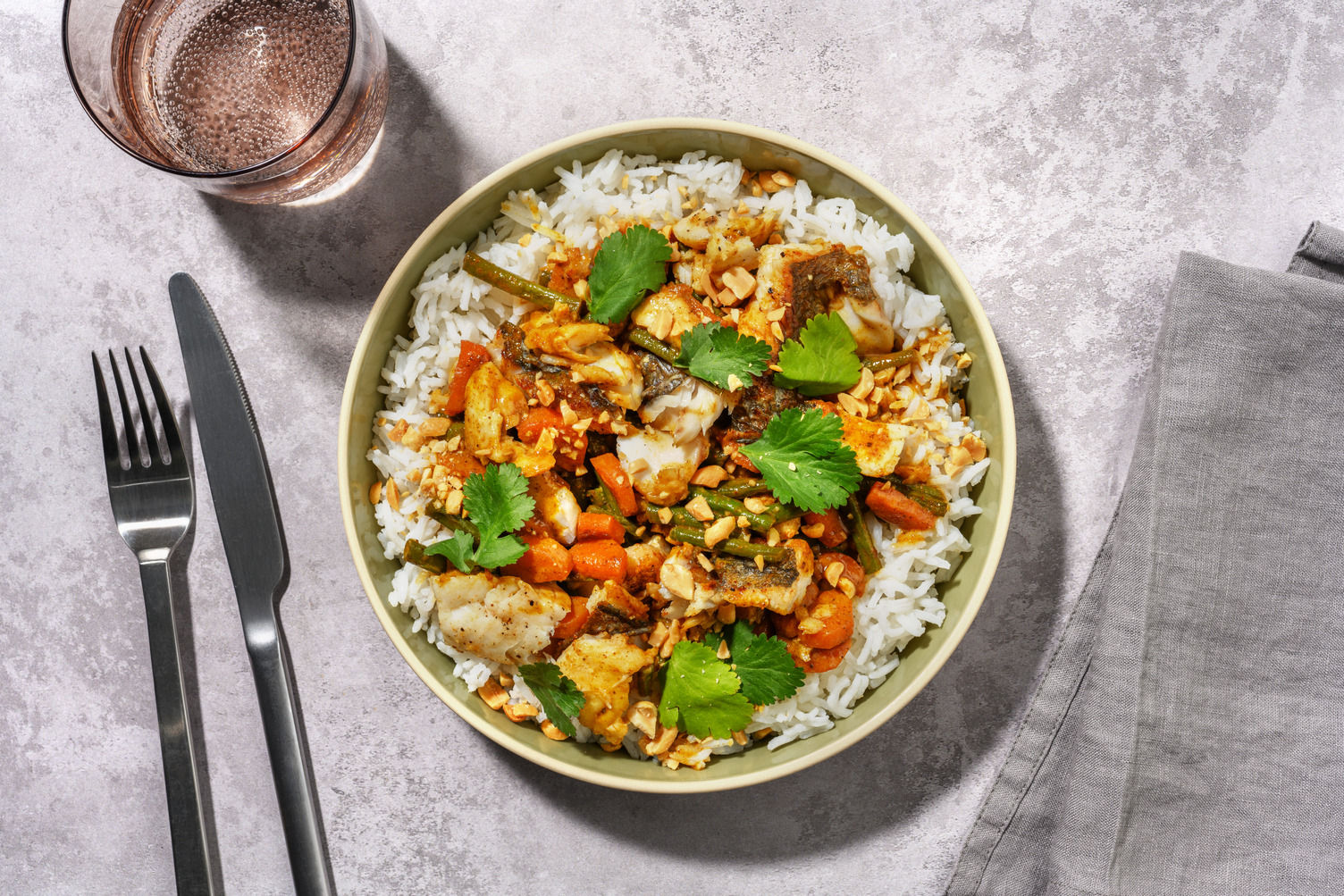 Golden Coconut Double White Fish & Veggie Curry Recipe | HelloFresh