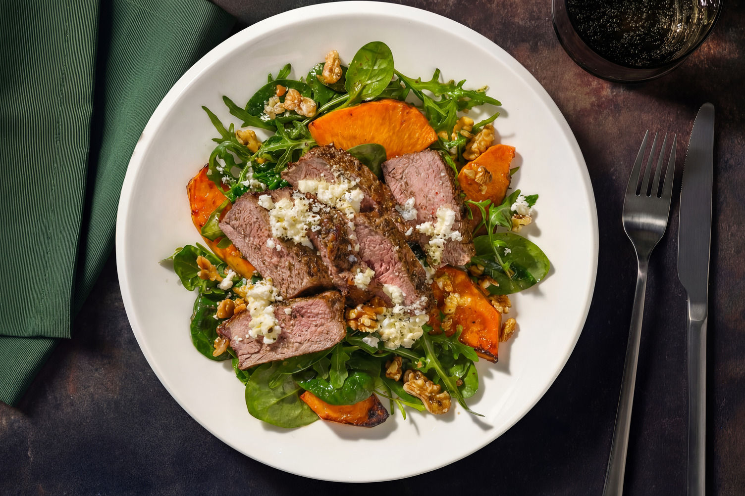 Fancy Fillet Fancy Roast Beef Eye Fillet & Pumpkin Salad Recipe | HelloFresh