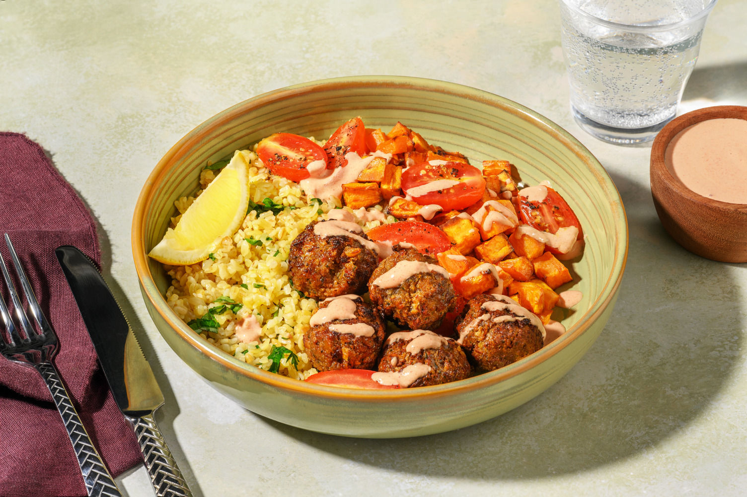 Falafel and Bulgur Tabbouleh Bowl Recipe | HelloFresh