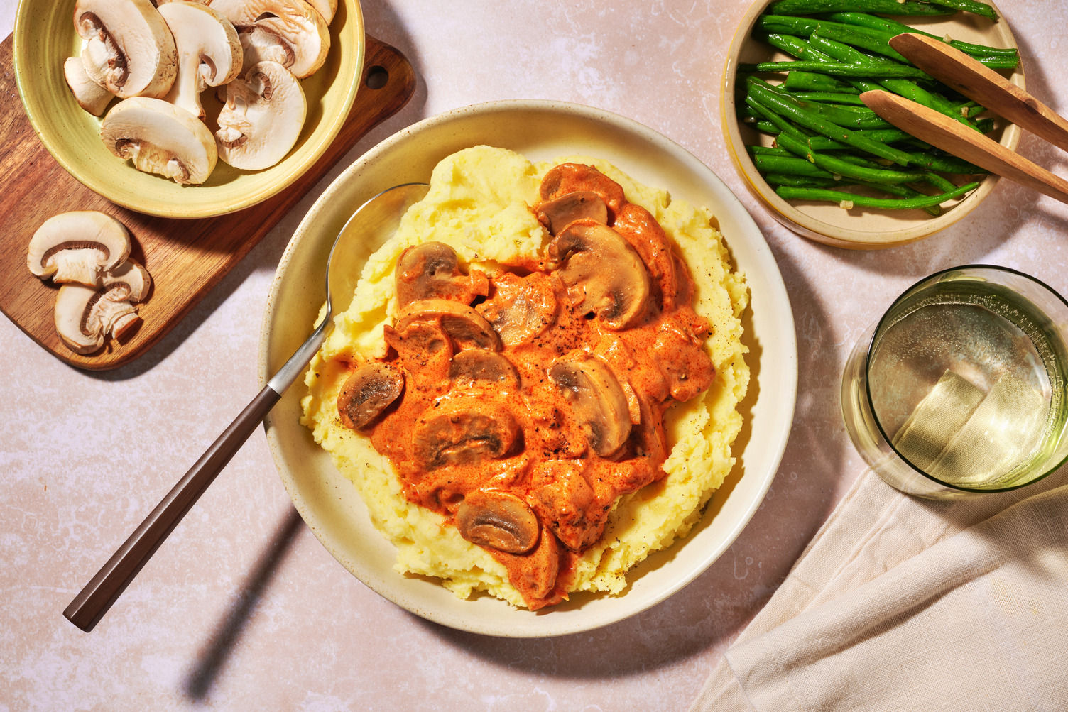 Creamy Mushroom Stroganoff & Mashed Potato Recipe | HelloFresh
