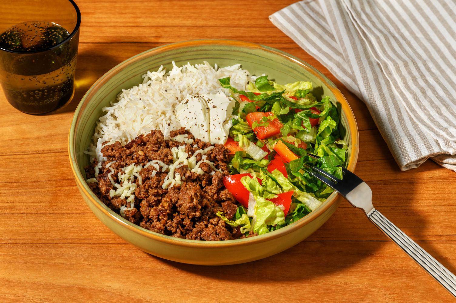 Beef Bacon Rice Cheesy Tex-Mex Beef, Bacon & Rice Bowl Recipe | HelloFresh