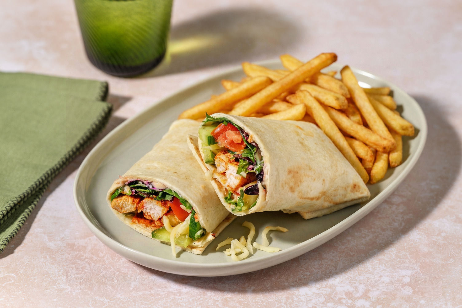 Peri Peri Fries Wrap