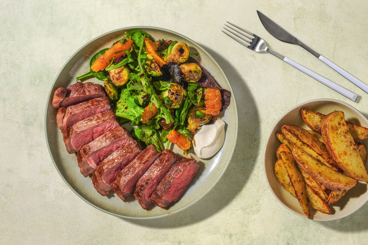 Peppered Rump Peppered Double Beef Rump & Oregano Wedges Recipe | HelloFresh