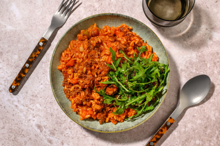 Risotto al ragù de bœuf & sofrito Recette | HelloFresh