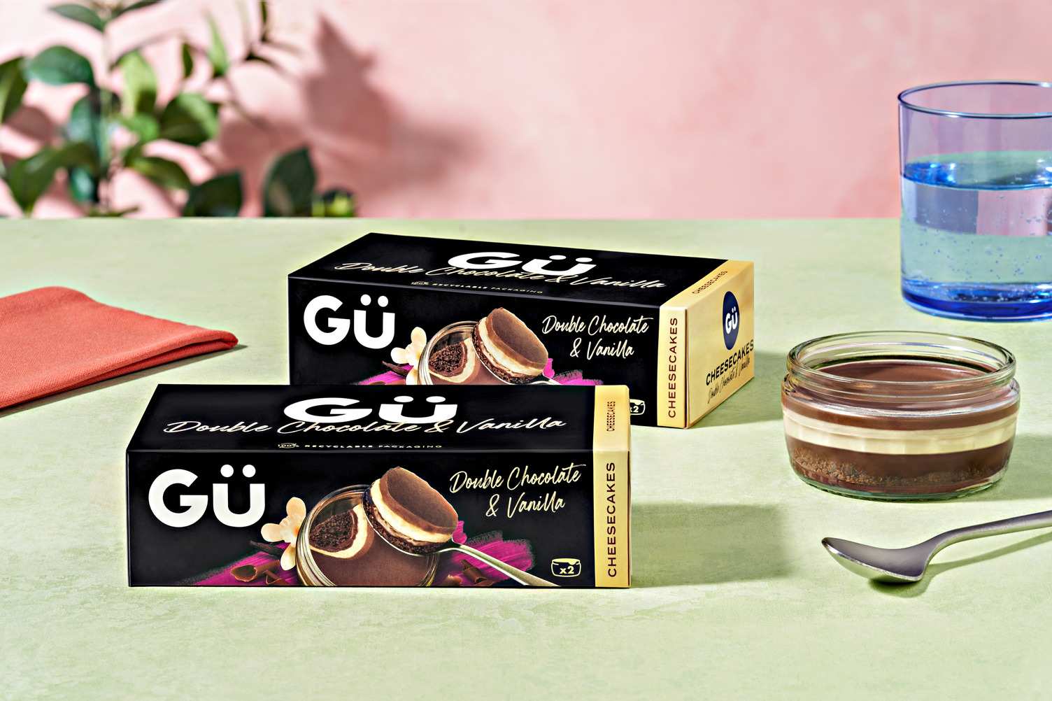 Gü Double Chocolate & Vanilla Cheesecakes Recipe | HelloFresh
