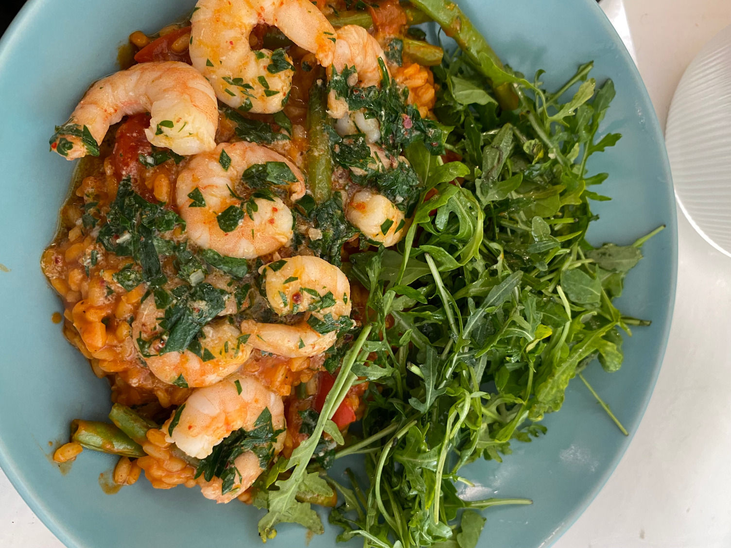 Smokey shrimp Paella Recept HelloFresh