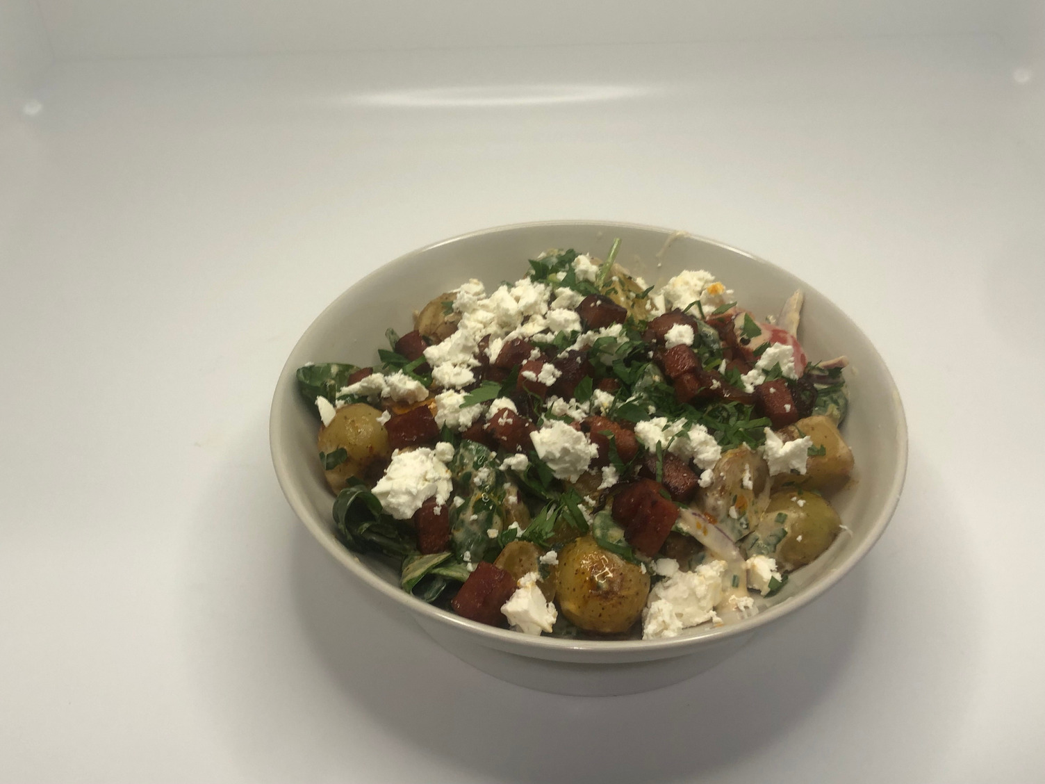 Spanischer Kartoffelsalat mit Chorizo Rezept | HelloFresh