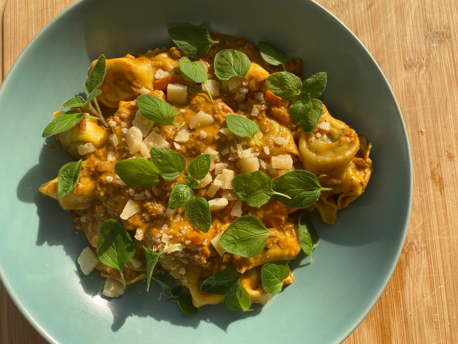 Vegetarian lentil bolognese tortelloni HelloFresh