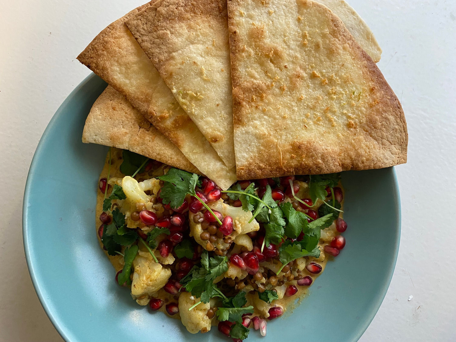 Green lentil cauliflower curry HelloFresh