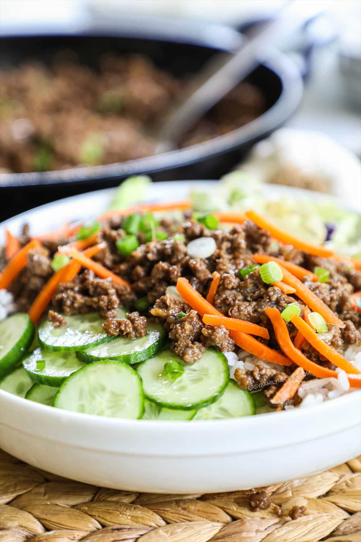 SuperQuick KoreanStyle Ground Beef Bowls Recipe HelloFresh