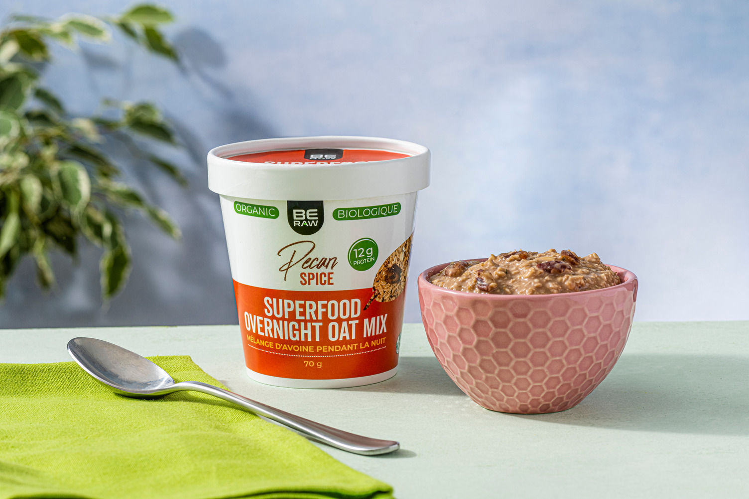 (BC) Be Raw Oatmeal Cups Pecan Spice Recipe HelloFresh