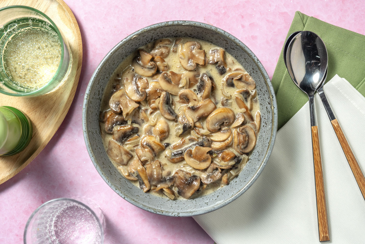Creamy Truffle Mushrooms Side Dish Recipe HelloFresh