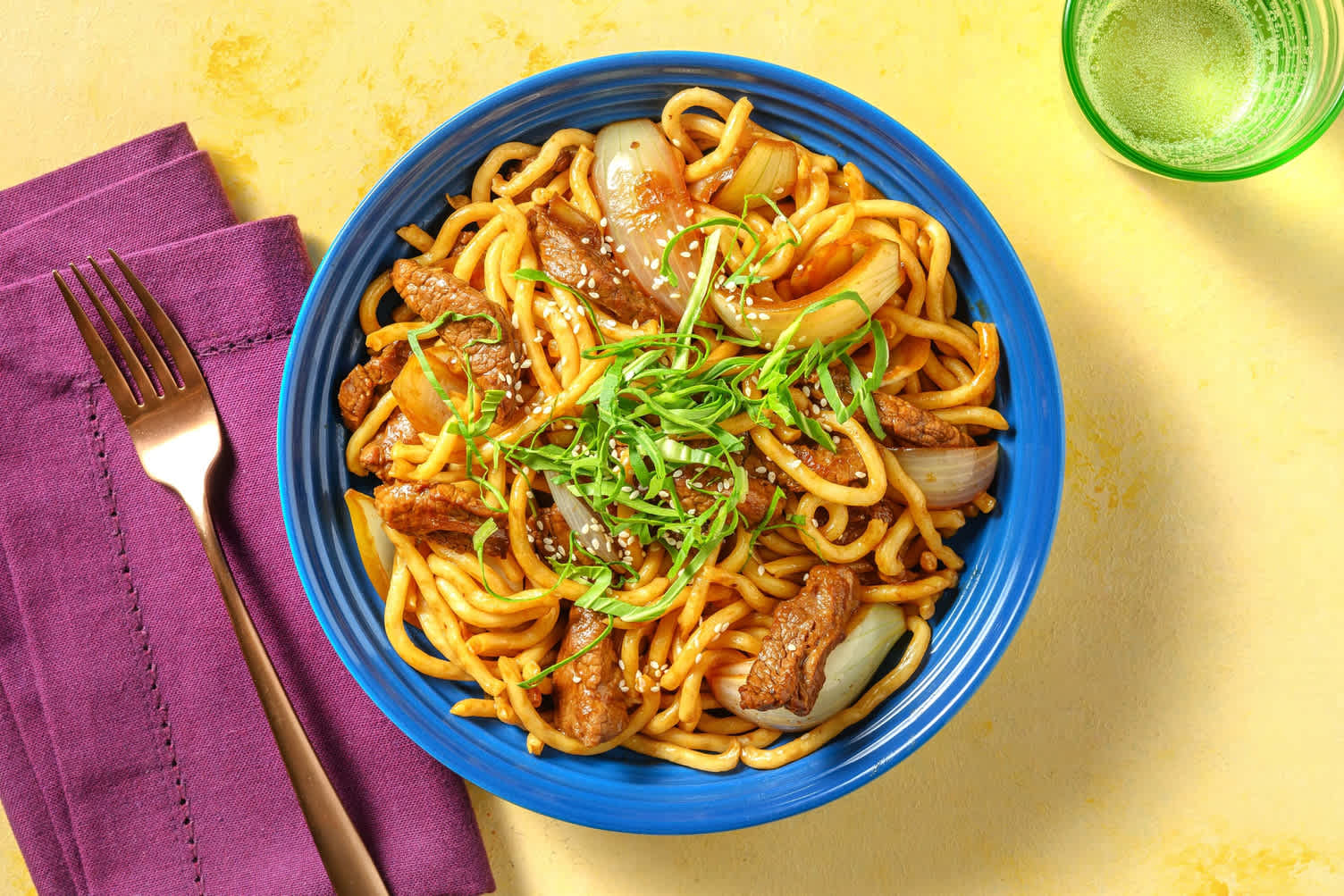 Yaki Udon « minute » au bœuf Recette HelloFresh