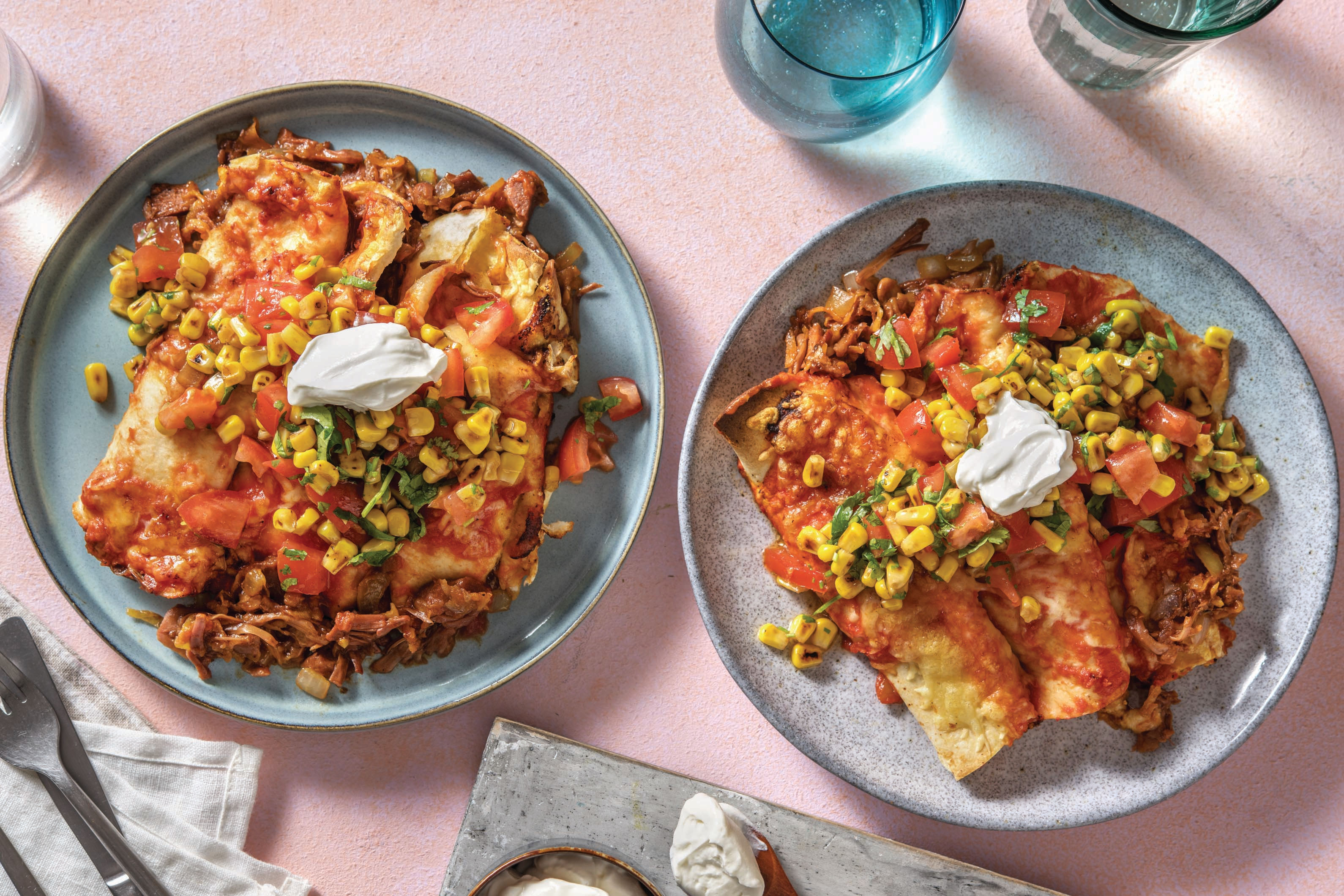 American BBQ Pulled Pork Enchiladas Recipe HelloFresh