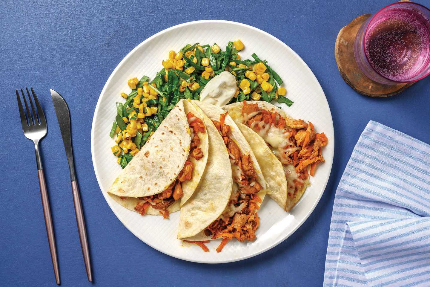 Easy American BBQ Pulled Pork Quesadillas Recipe HelloFresh