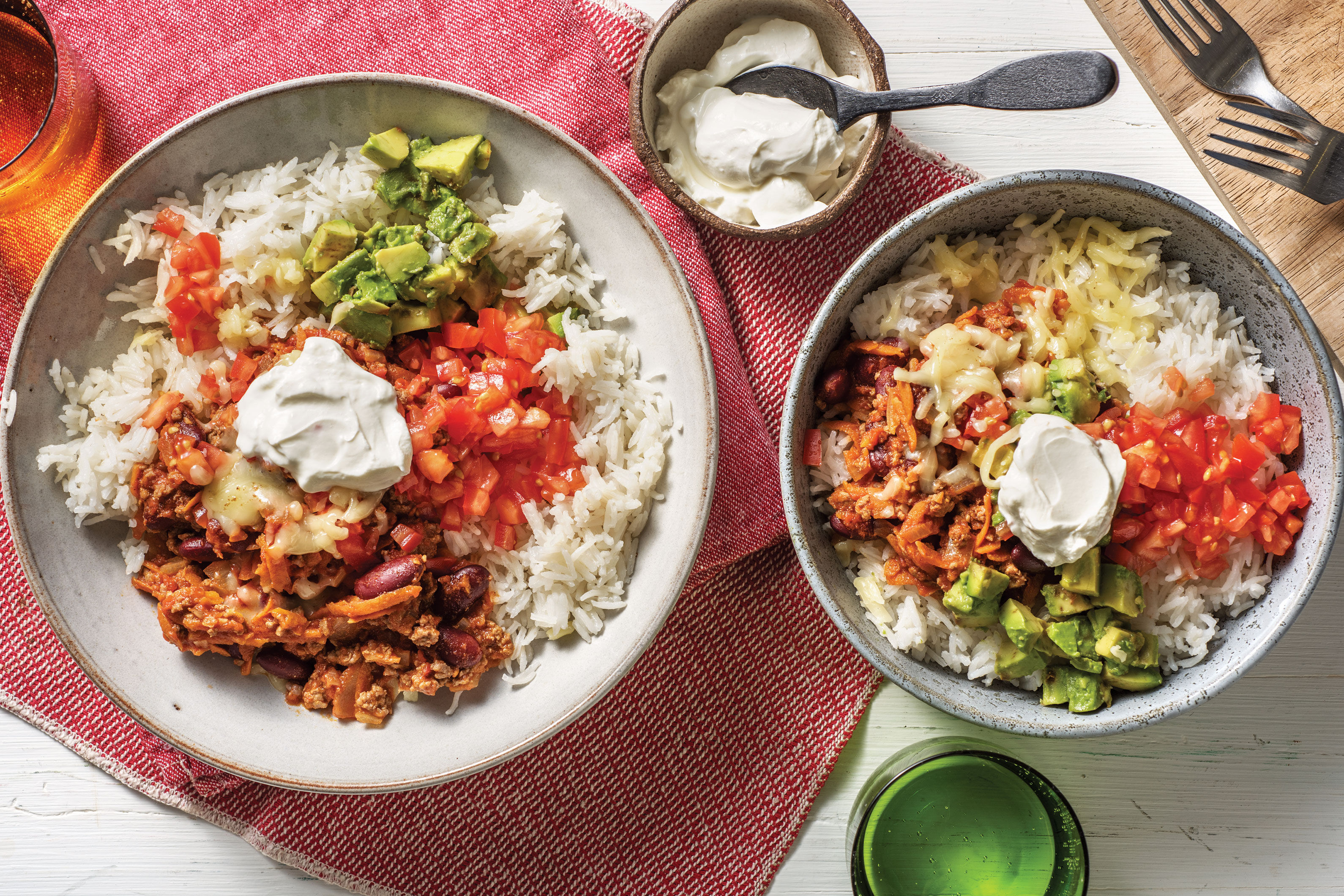 American Beef & Bean Chilli Rice Bowl Cook Now! Recipe HelloFresh