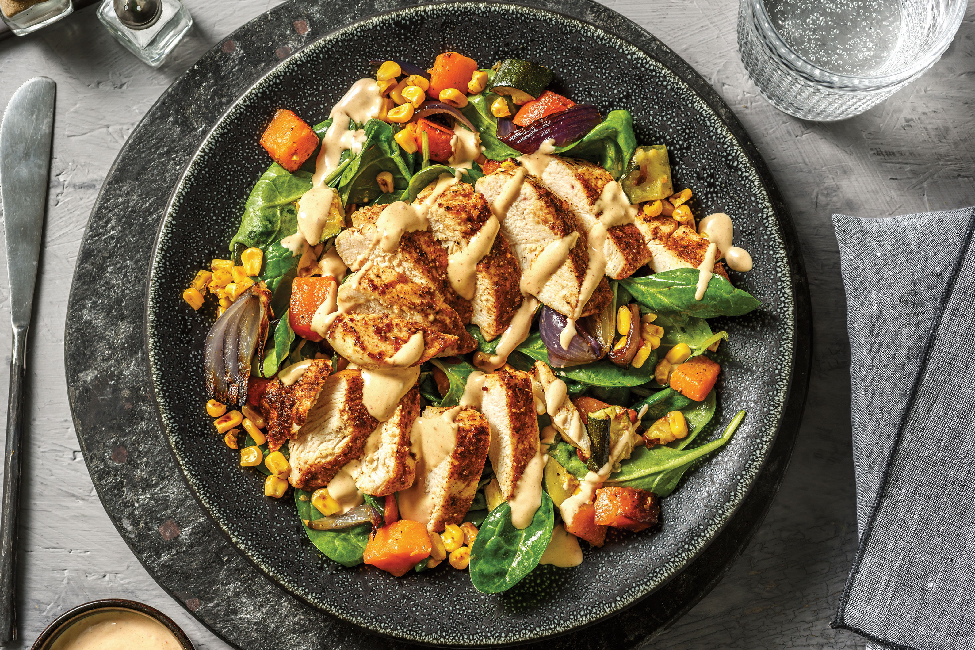 American Chicken & Roast Veggie Toss Recipe HelloFresh