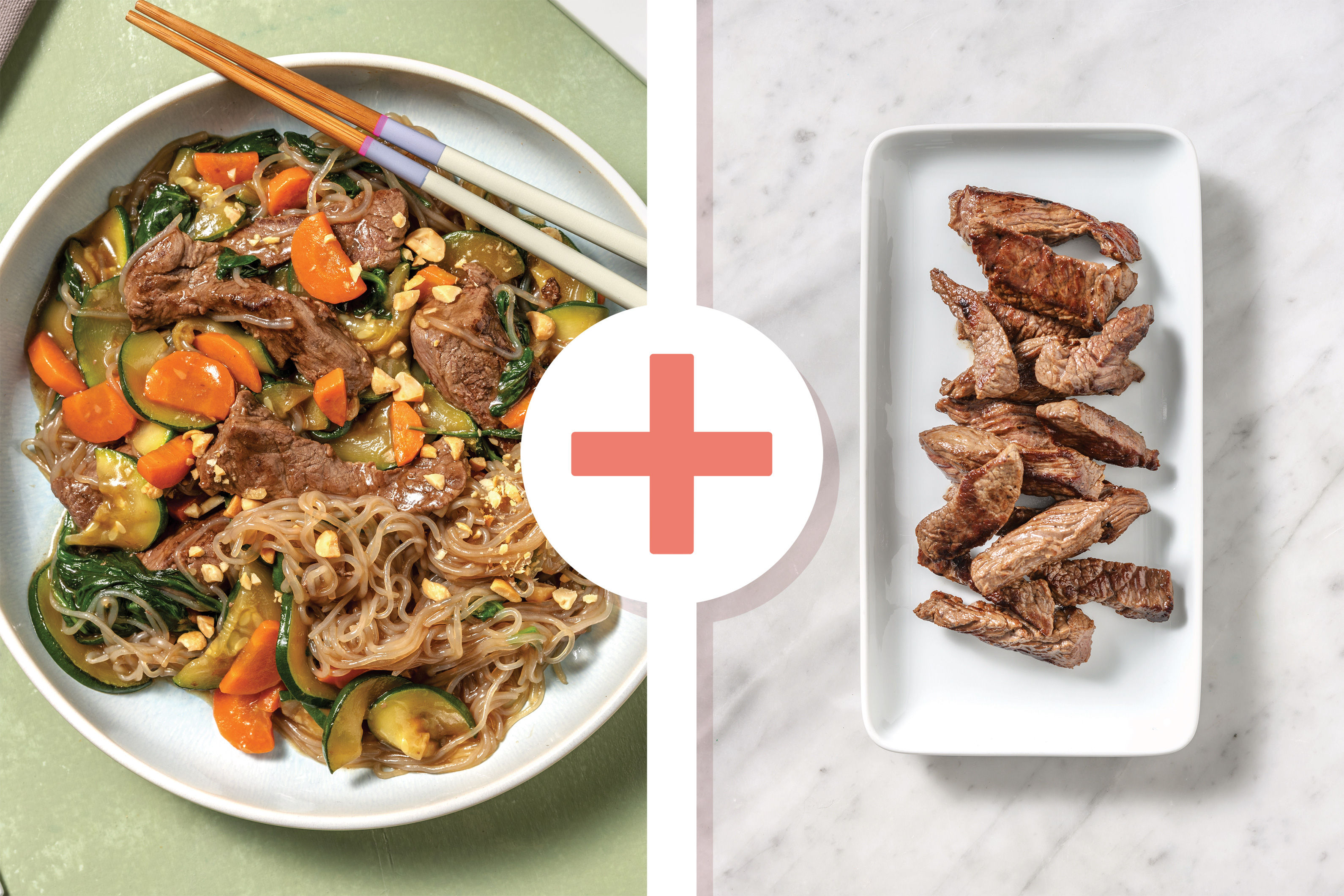 Double Ginger Beef Konjac Noodles Recipe HelloFresh