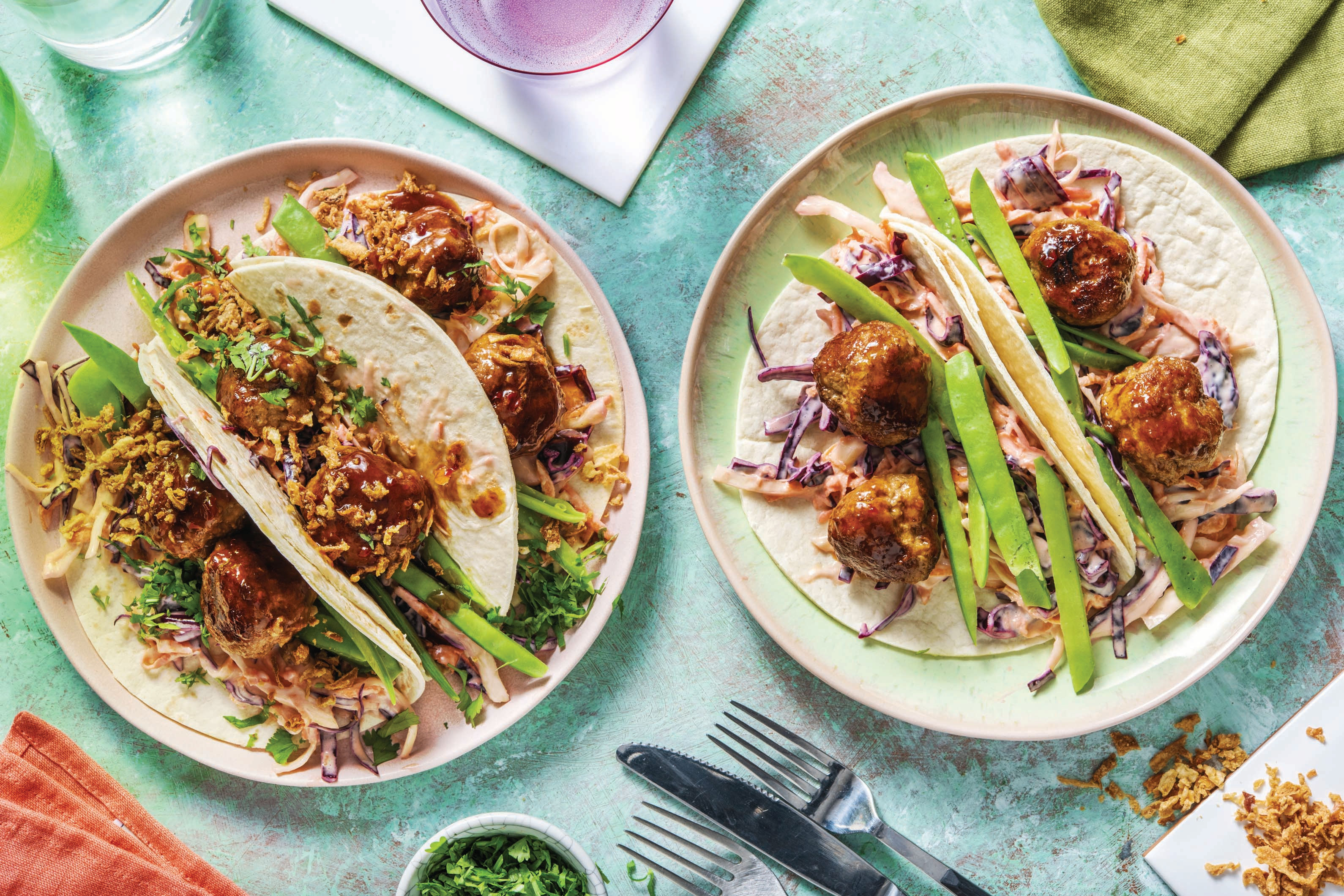 Asian Pork Meatball Tacos Recipe HelloFresh