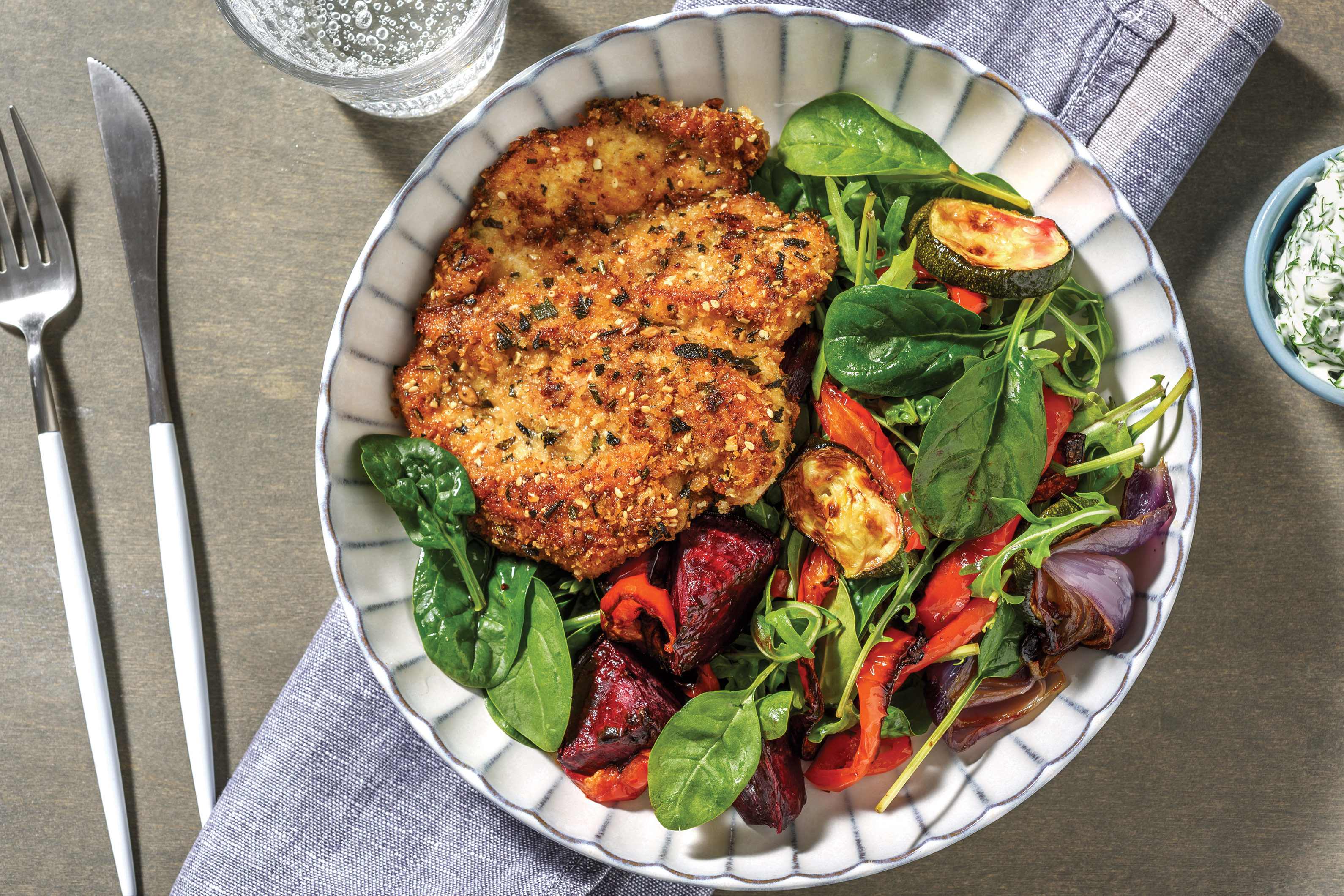 Aussie SeedCrusted Chicken Recipe HelloFresh