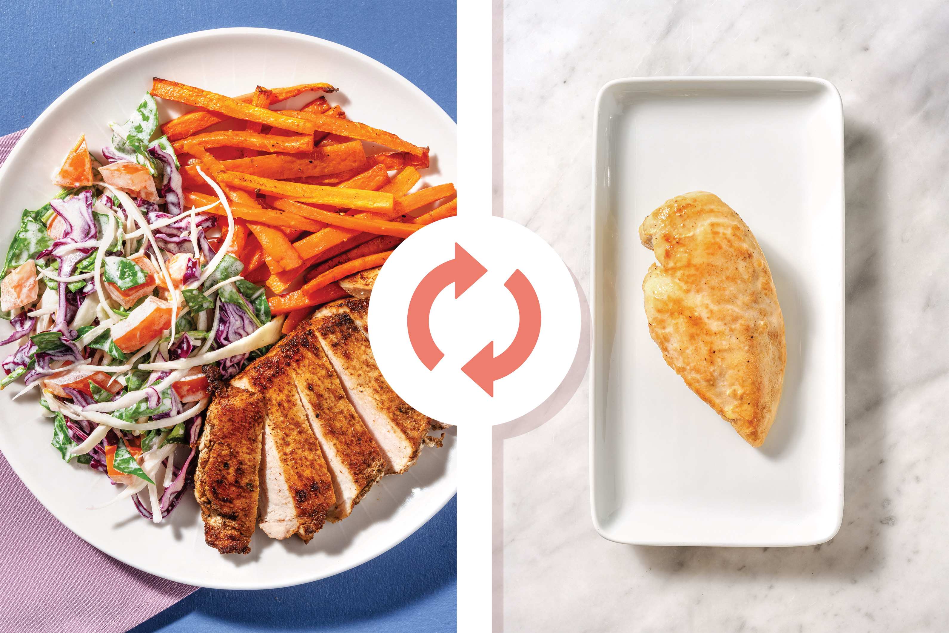 AussieSpiced Chicken & Creamy Slaw Recipe HelloFresh
