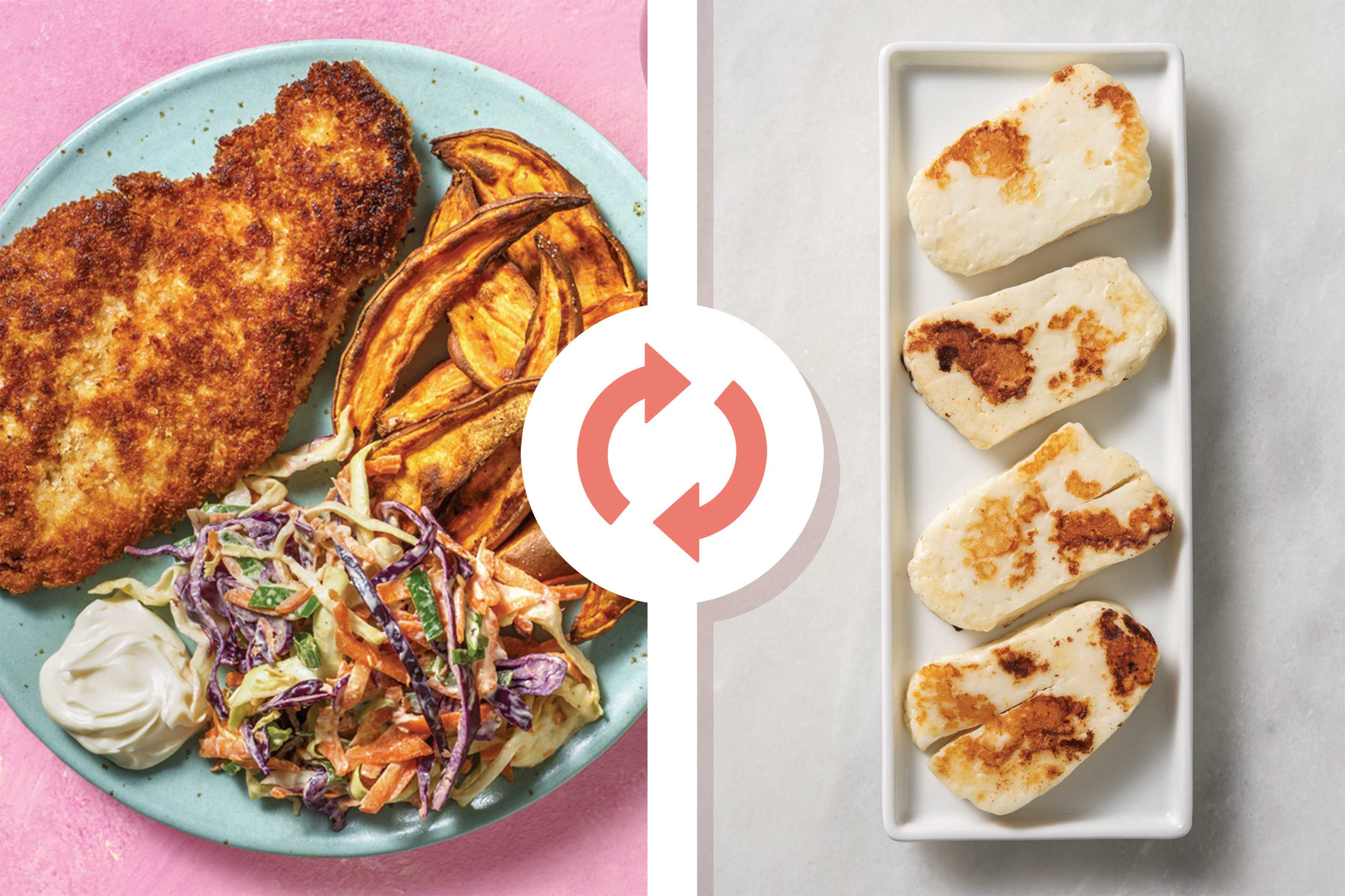 AussieSpiced Haloumi Schnitzel Recipe HelloFresh