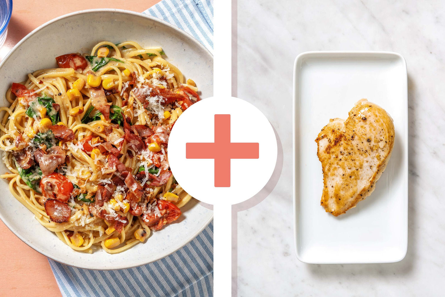 Bacon and Chicken Linguine in Blush Sauce Recipe HelloFresh