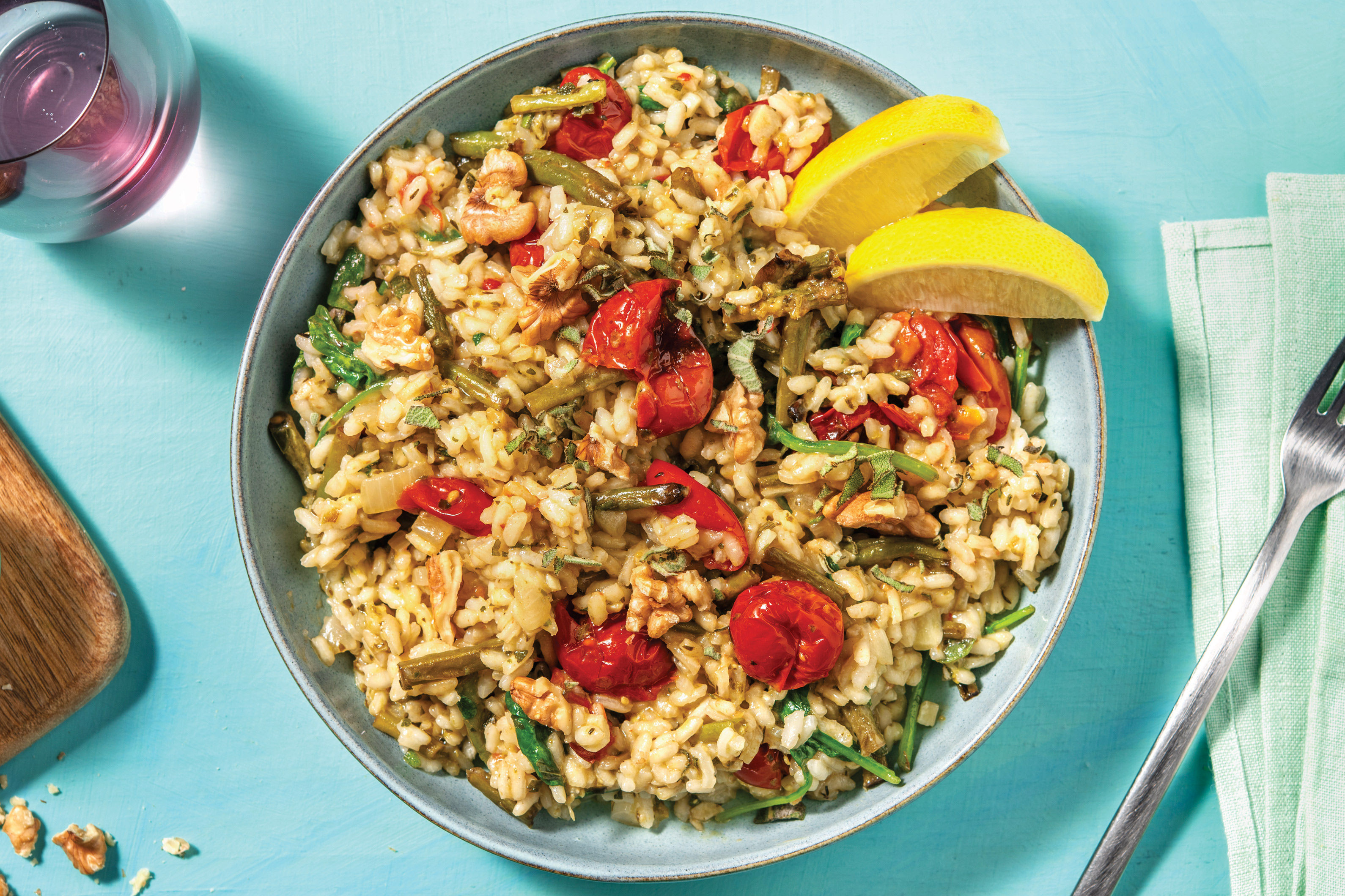 Baked Cherry Tomato & Pesto Risotto Recipe HelloFresh
