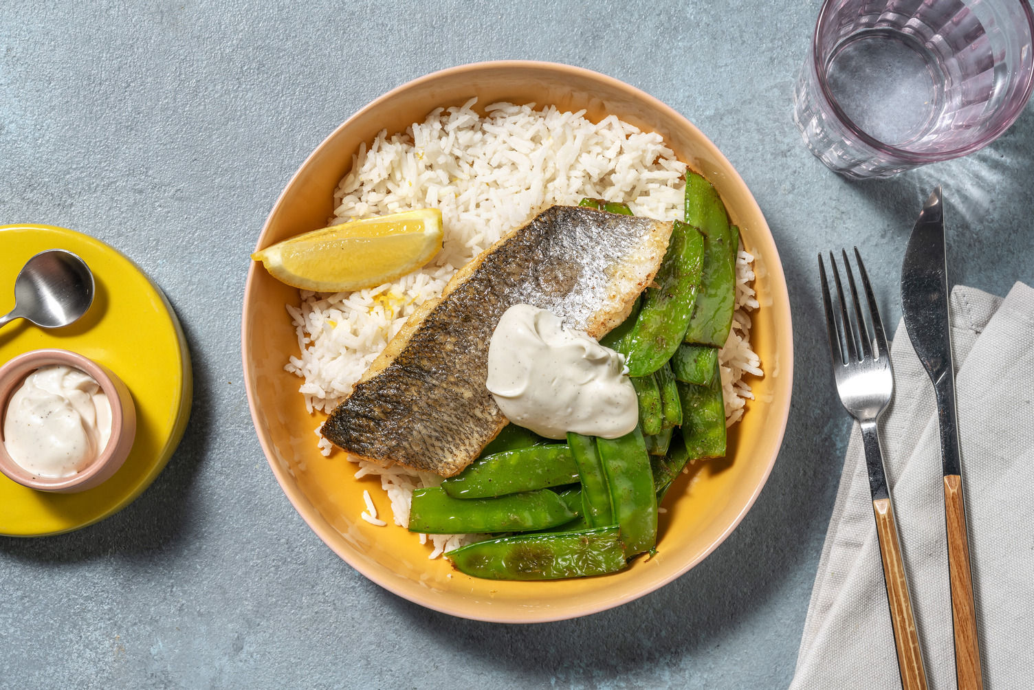 LemonPepper Barramundi and Zesty Rice Recipe HelloFresh