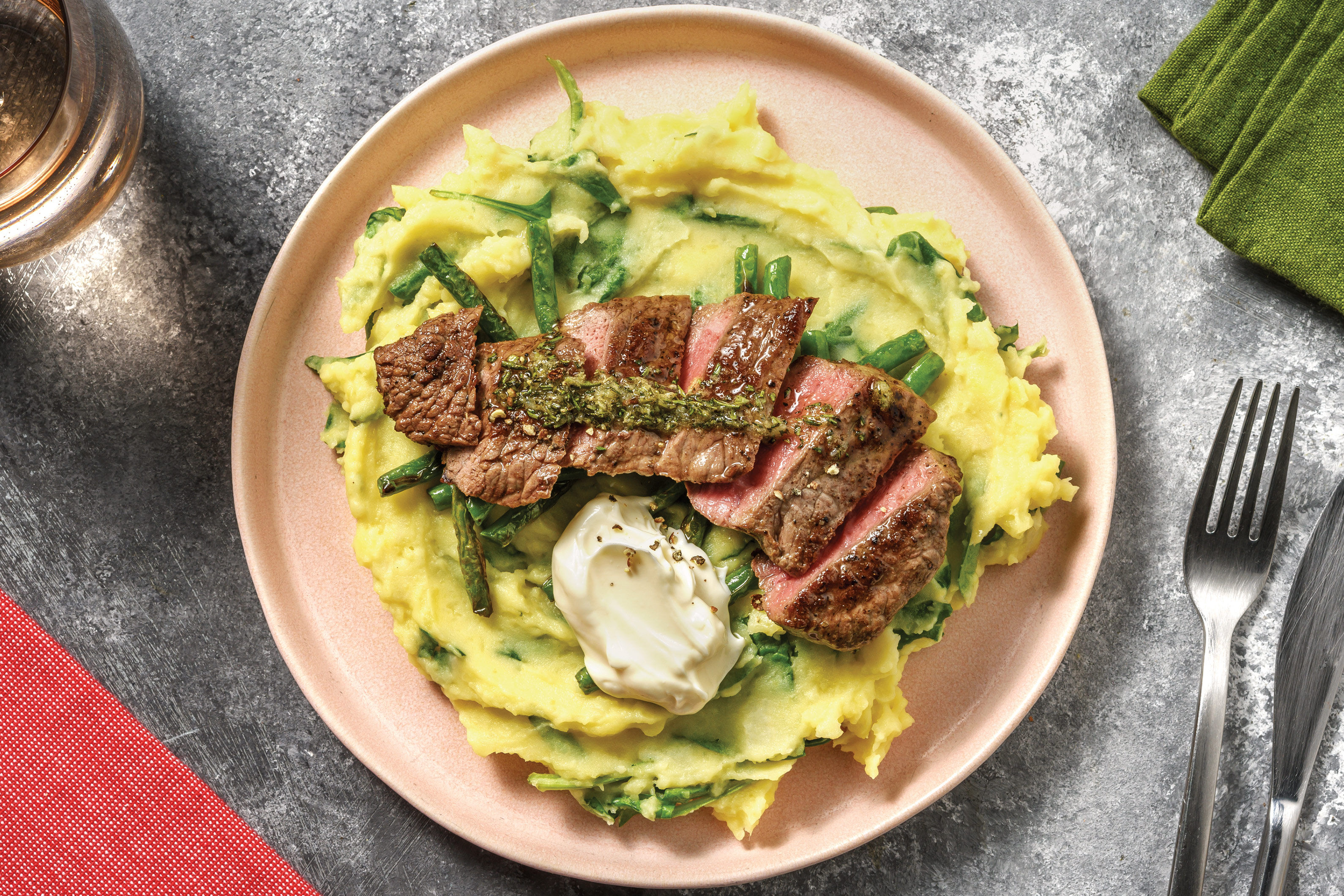 Seared Steak & Rosemary Sauce Recipe HelloFresh