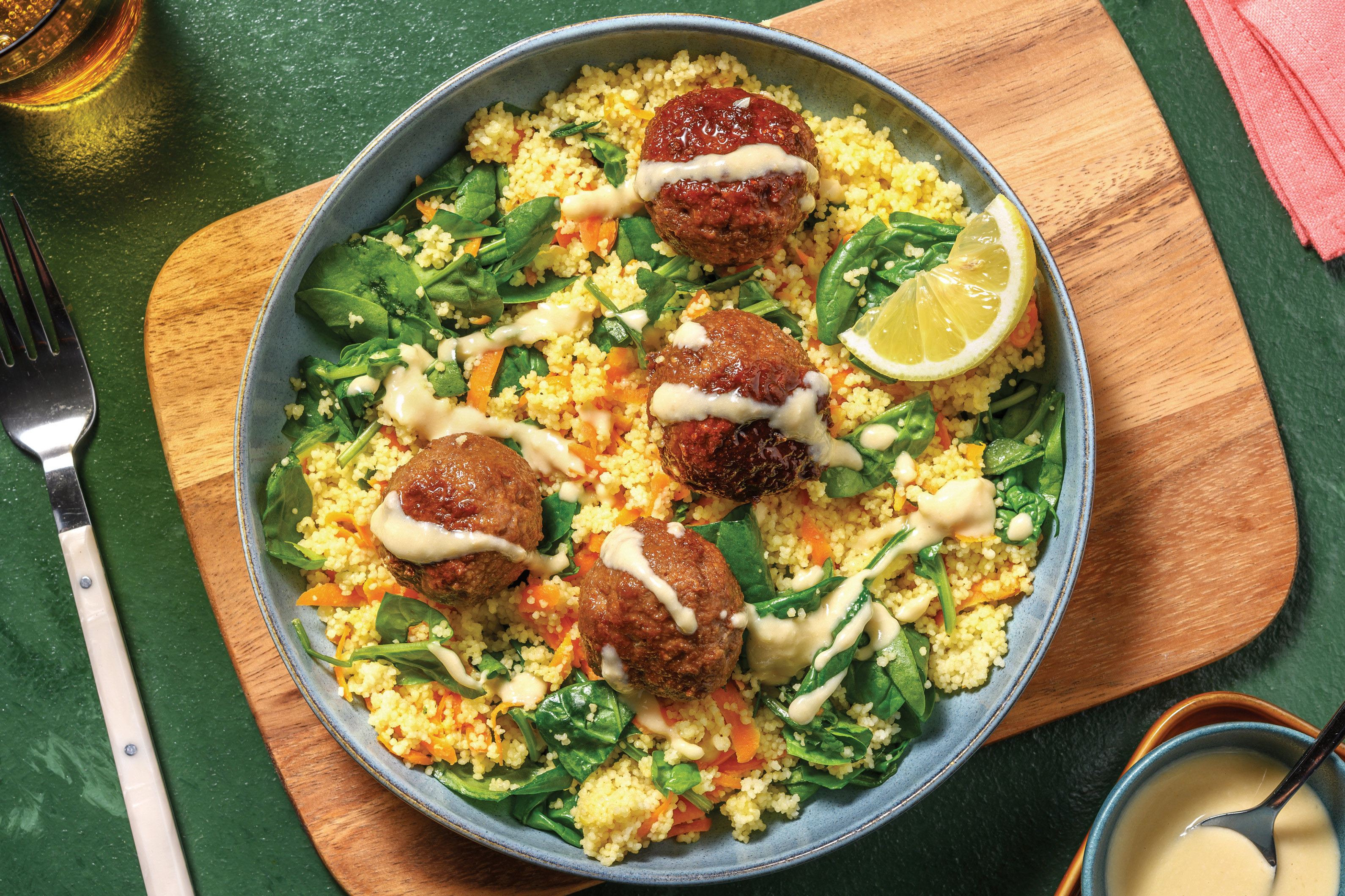 Lebanese Beef & Fetta Meatballs Recipe | HelloFresh